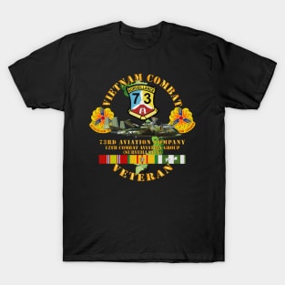 Vietnam Combat Vet - 73rd Aviation Company - 12th Combat Aviation Group - VN  SVC T-Shirt